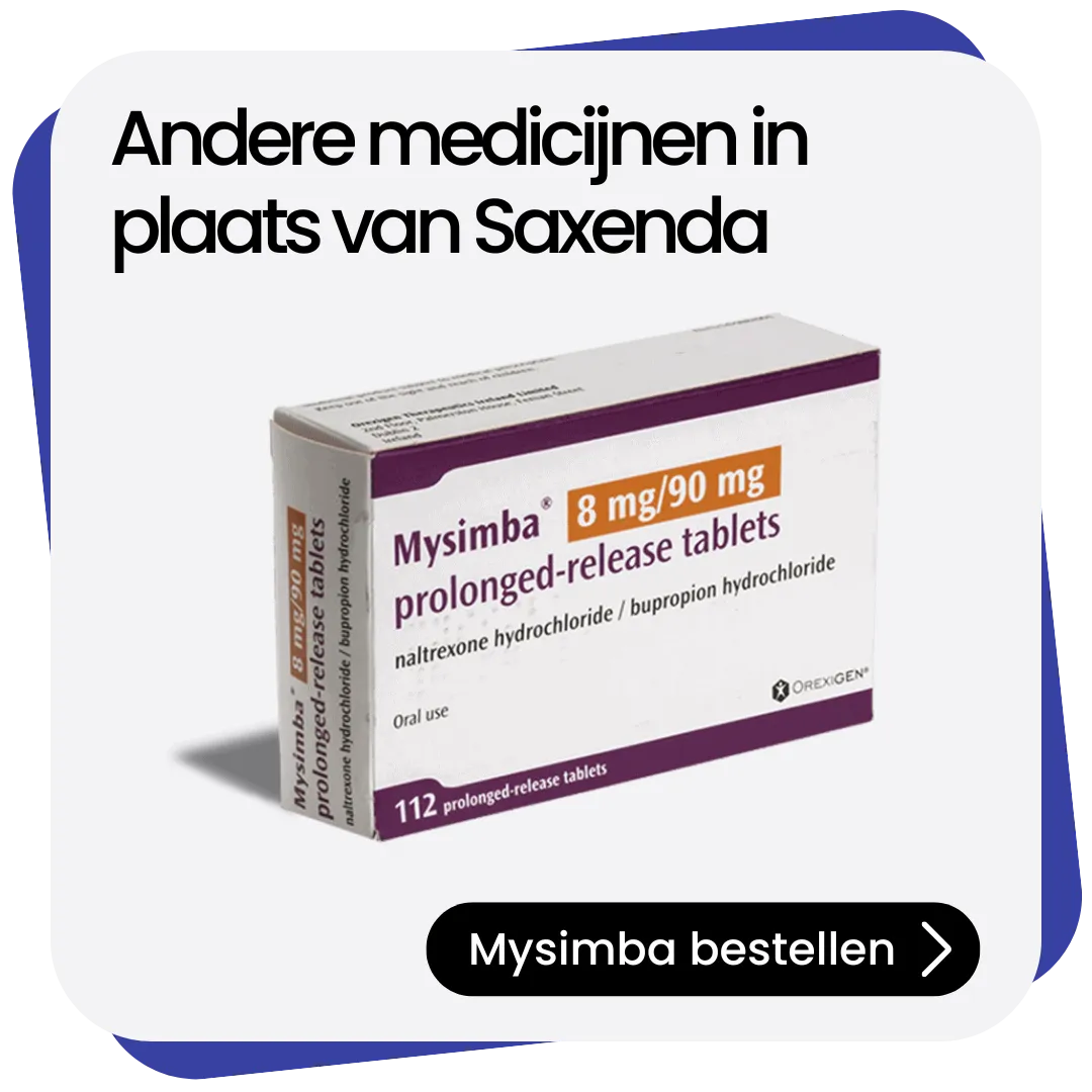 Mysimba alternatief Saxenda