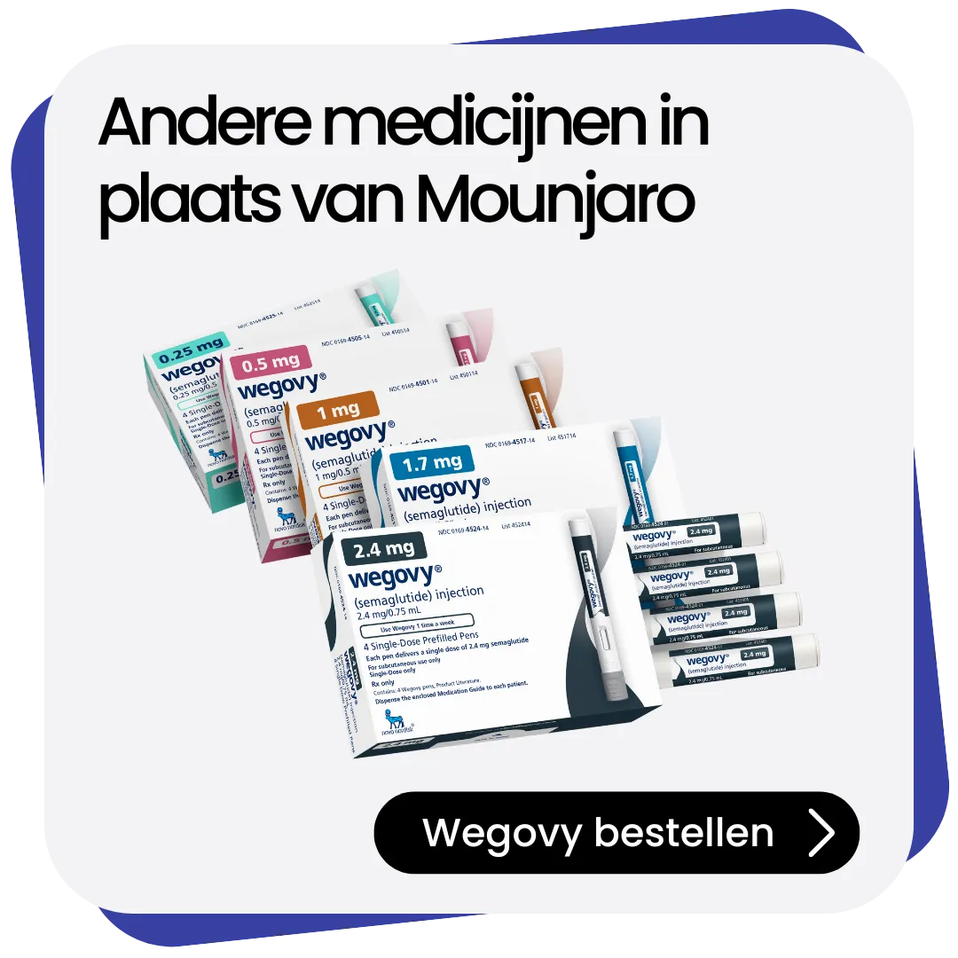 Wegovy alternatief Mounjaro