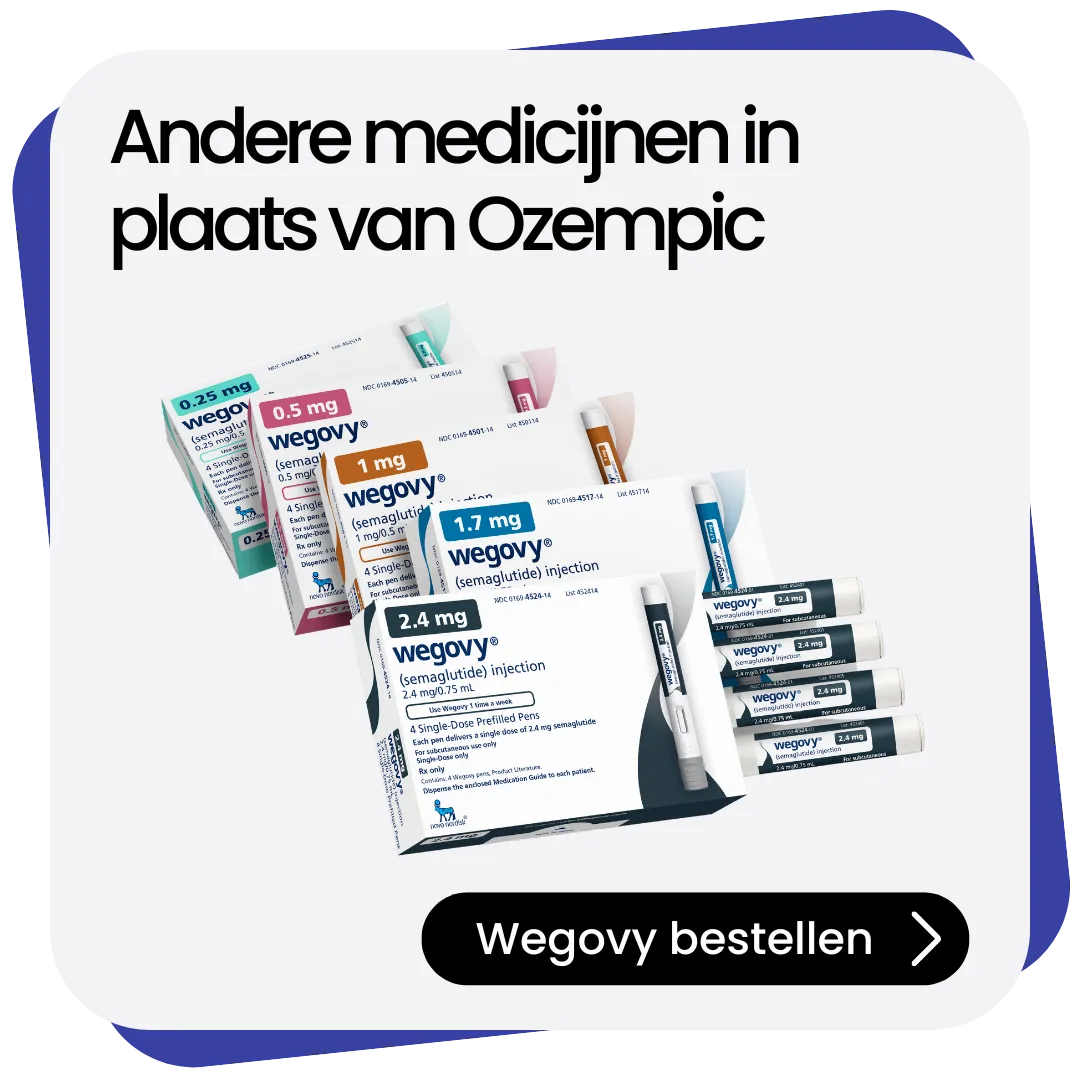 Wegovy alternatief Ozempic