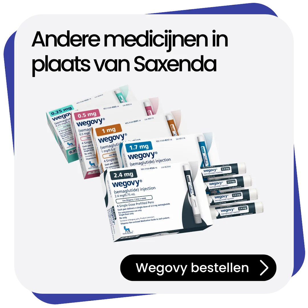 Wegovy alternatief Saxenda