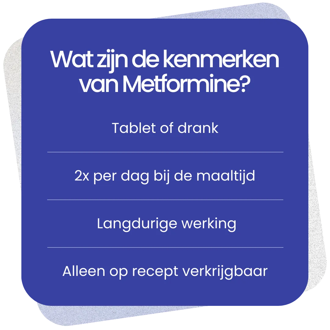 Kenmerken van Metformine
