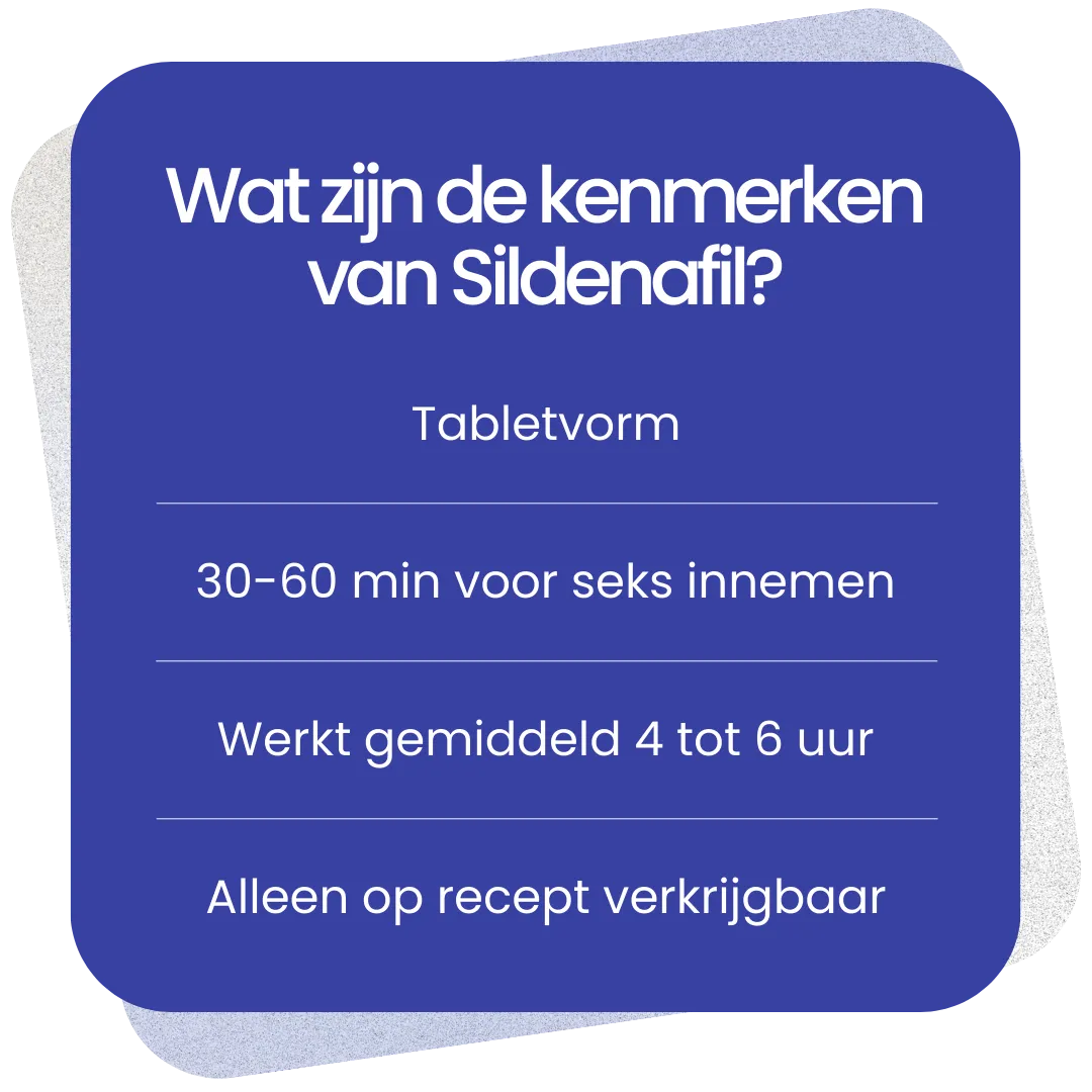 Kenmerken van Sildenafil