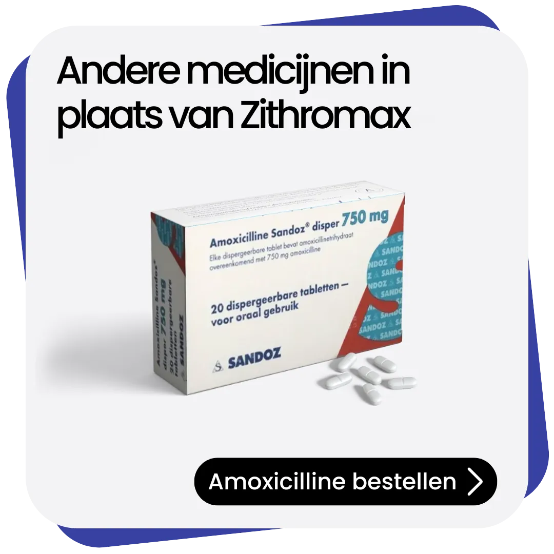 Amoxicilline alternatief Zithromax