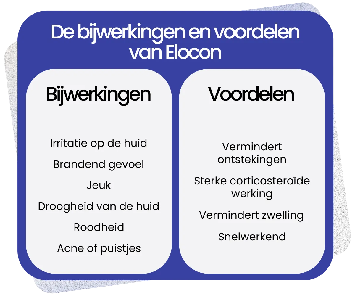 Bijwerkingen en voordelen van Elocon