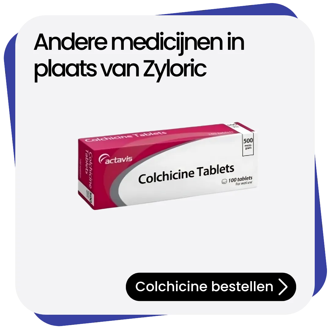 Colchicine alternatief Zyloric
