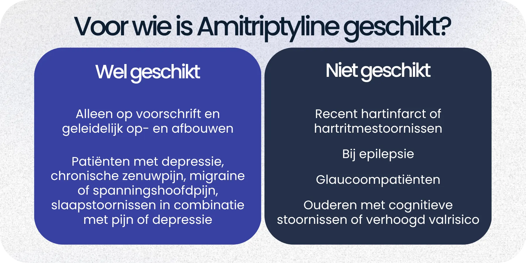 Geschikt Amitriptyline