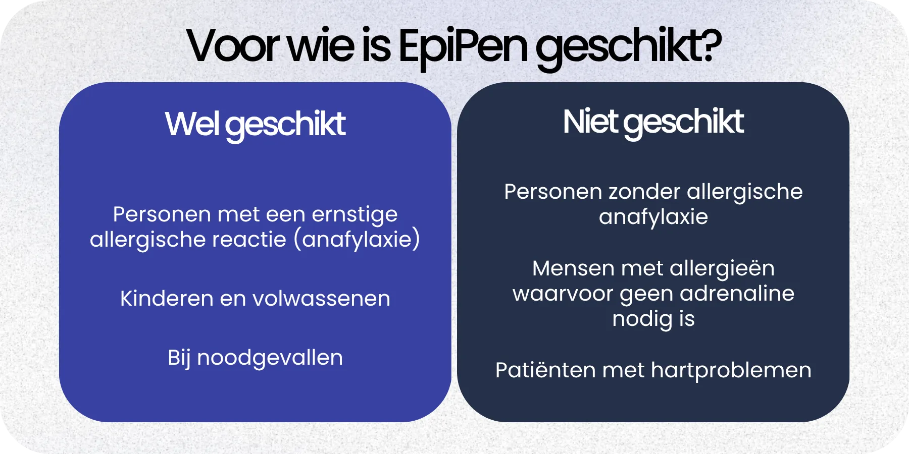 Geschikt EpiPen