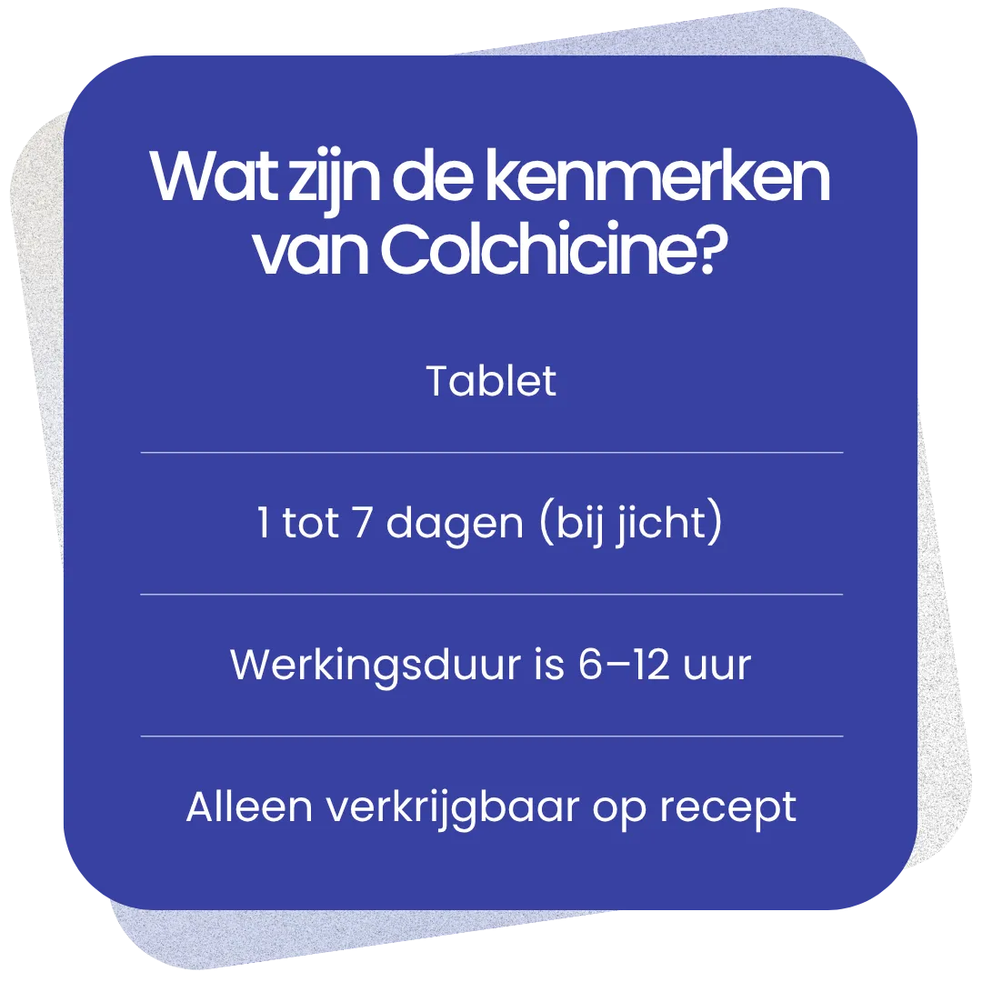 Kenmerken van Colchicine
