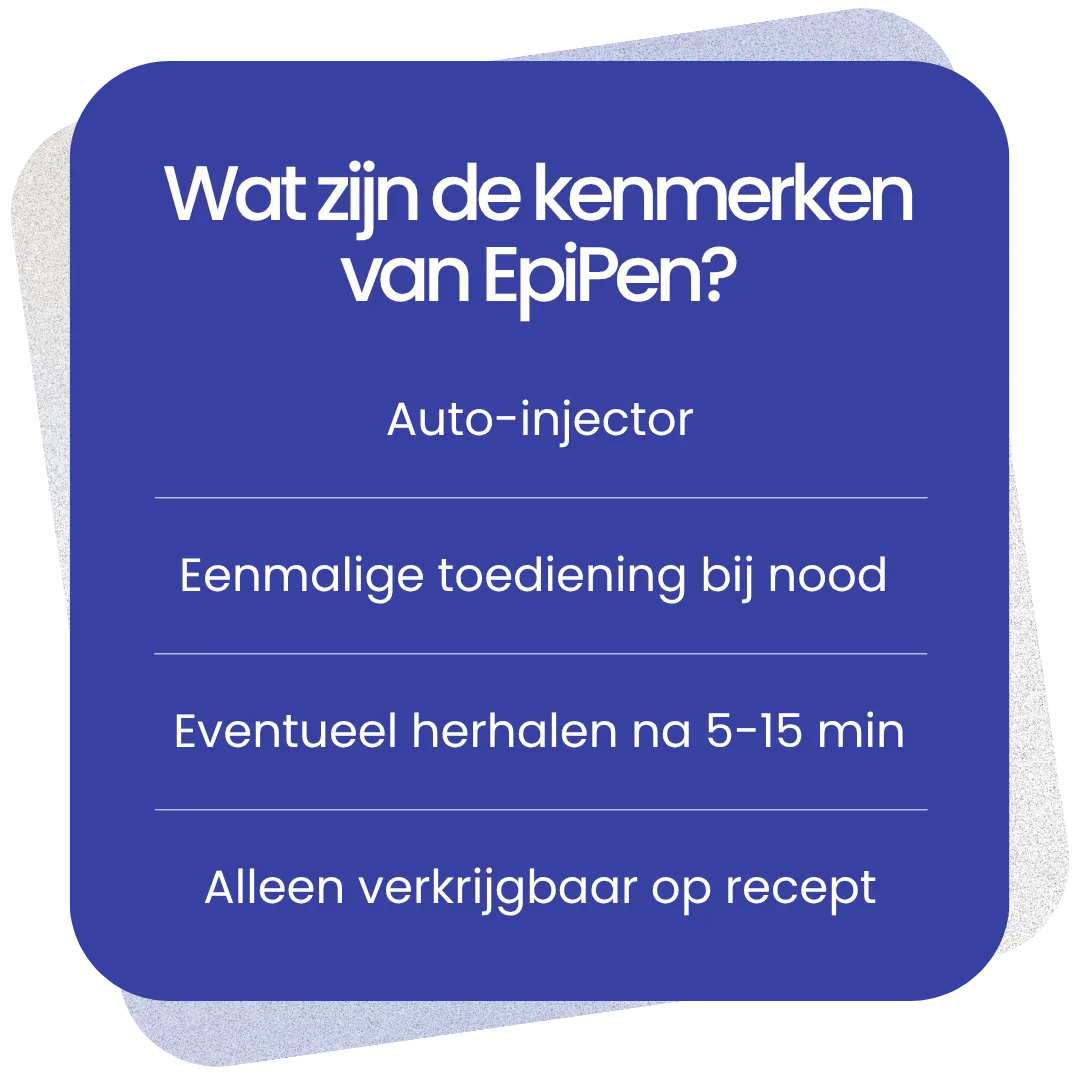 Kenmerken van EpiPen