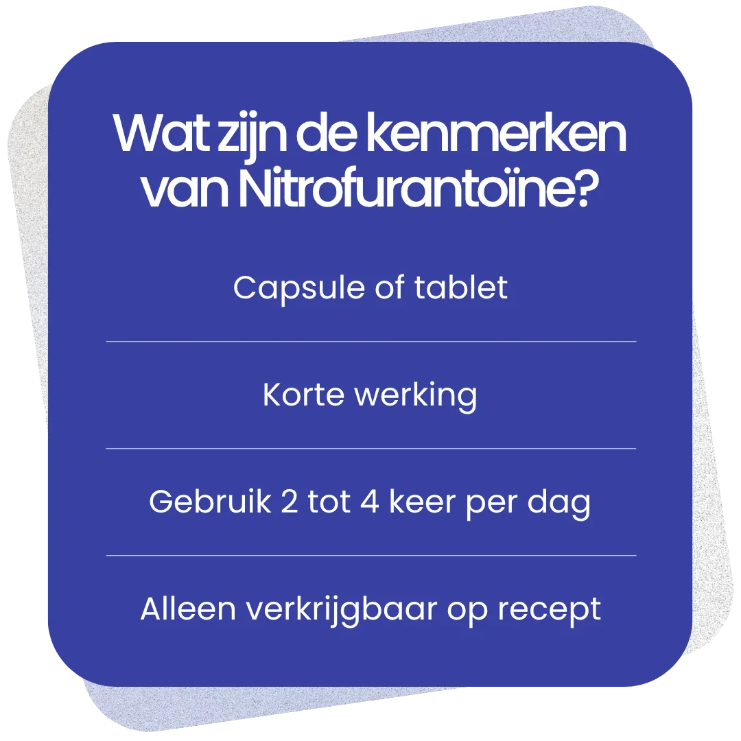 Kenmerken van Nitrofurantoïne
