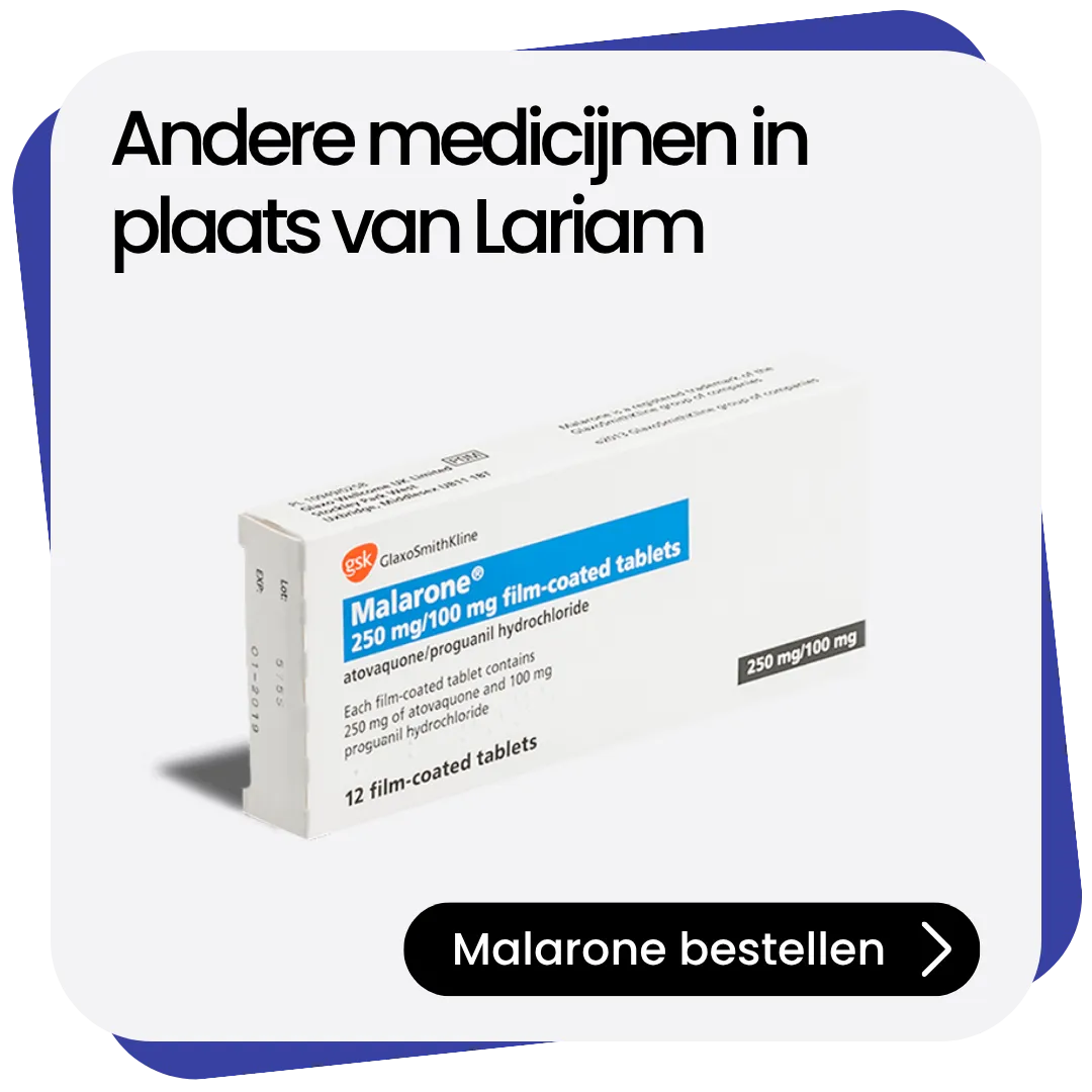 Malarone alternatief Lariam