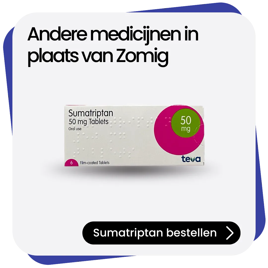 Sumatriptan alternatief Zomig