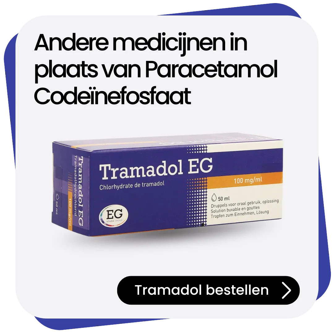 Tramadol alternatief Paracetamol Codeïnefosfaat