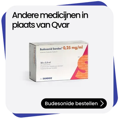 Budesonide alternatief Qvar