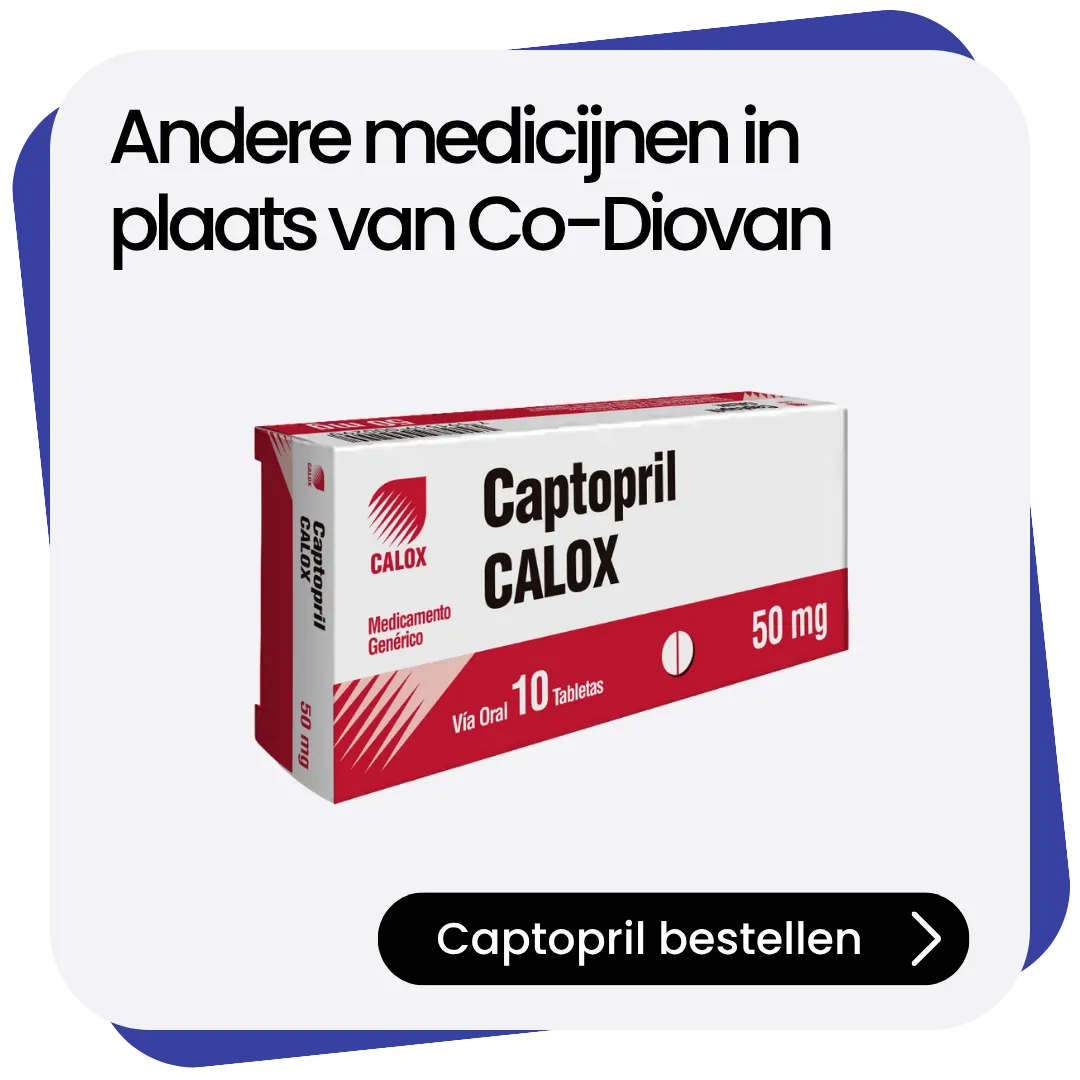 Captopril alternatief Co-Diovan
