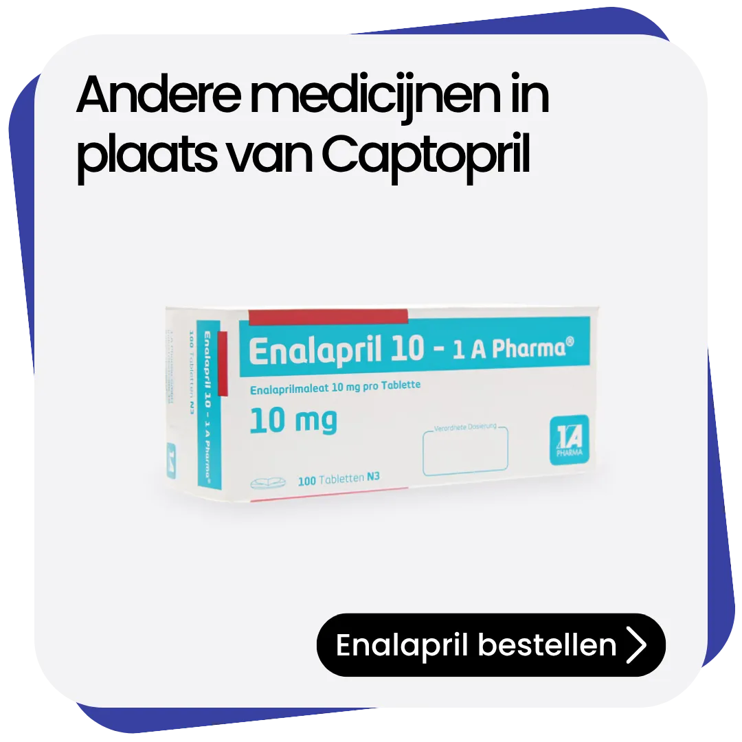 Enalapril alternatief Captopril