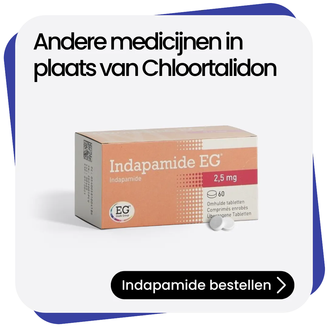 Indapamide alternatief Chloortalidon