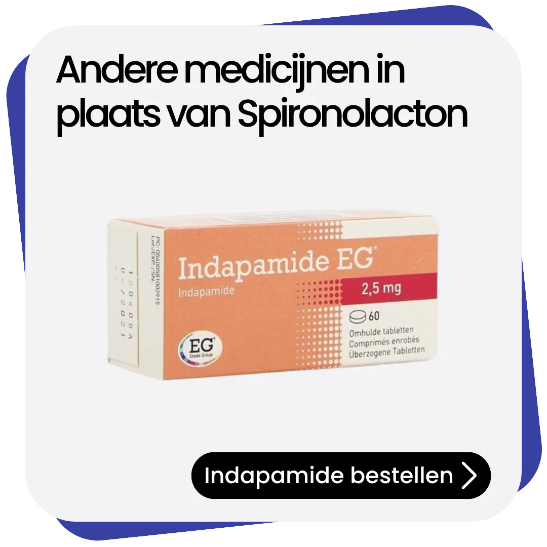 Indapamide alternatief Spironolacton