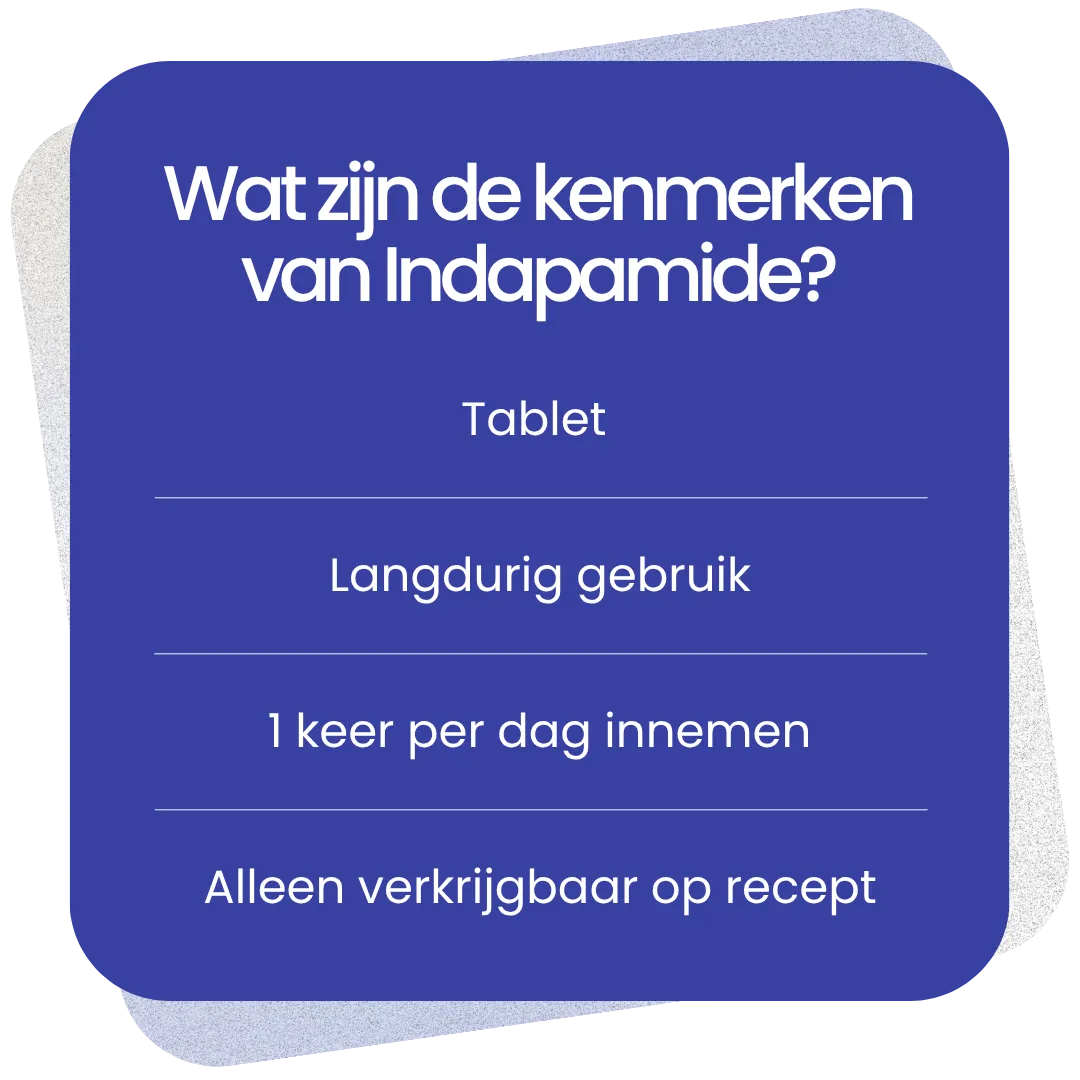 Kenmerken van Indapamide