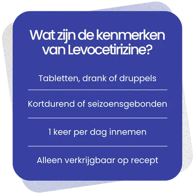 Kenmerken van Levocetirizine