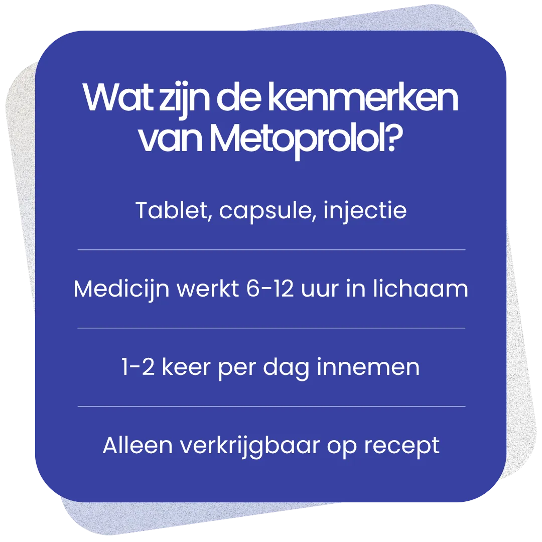 Kenmerken van Metoprolol