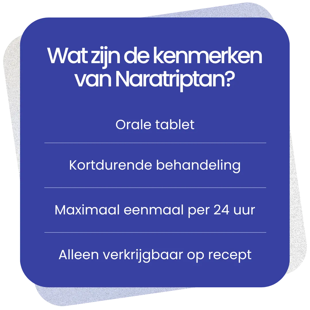 Kenmerken van Naratriptan