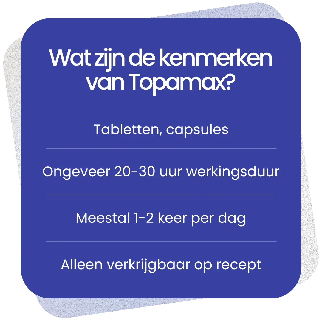 Kenmerken van Topamax