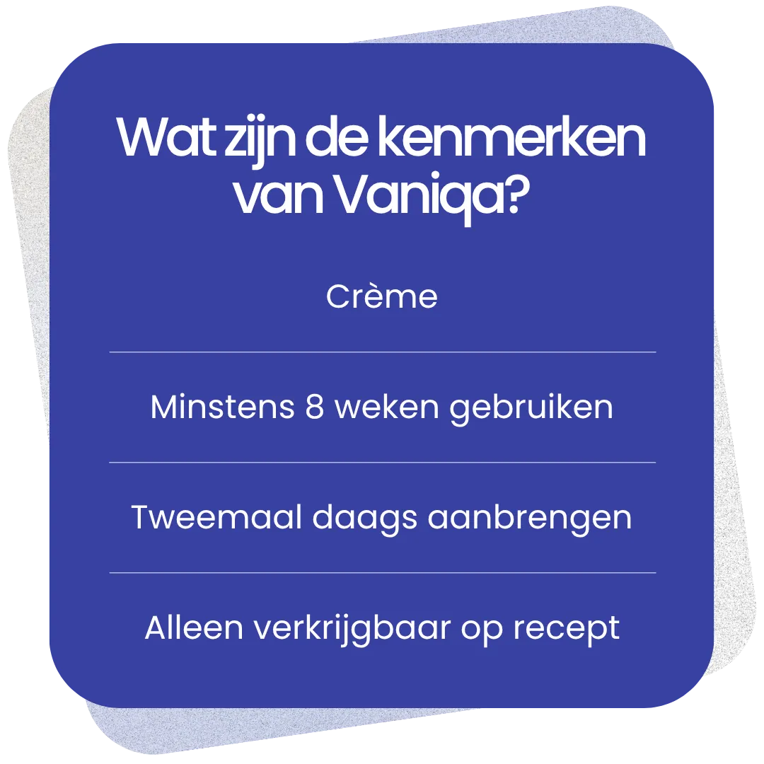 Kenmerken van Vaniqa