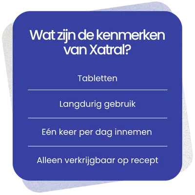 Kenmerken van Xatral