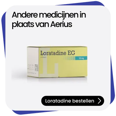 Loratadine alternatief Aerius