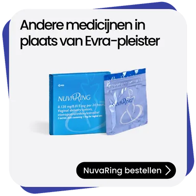 NuvaRing alternatief Evra-pleister