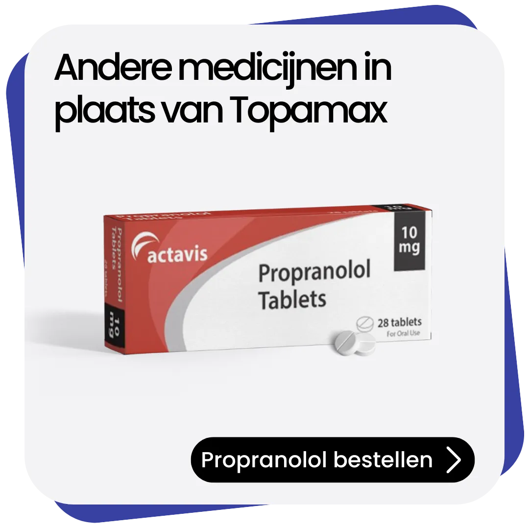 Propranolol alternatief Topamax