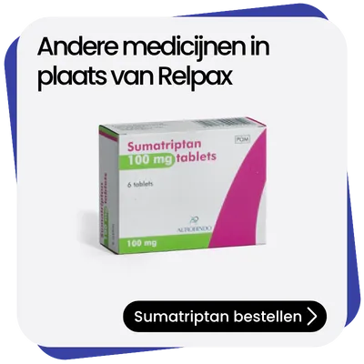 Sumatriptan alternatief Relpax