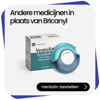Ventolin alternatief Bricanyl