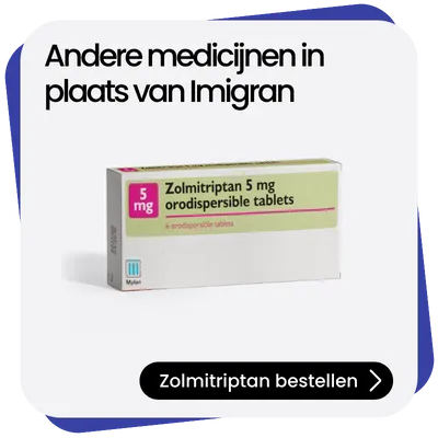 Zolmitriptan alternatief Imigran