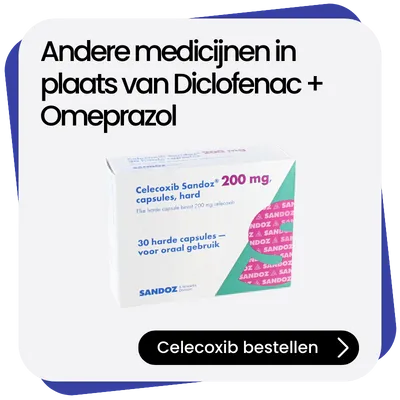 Celecoxib alternatief Diclofenac + Omeprazol