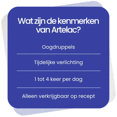 Kenmerken van Artelac