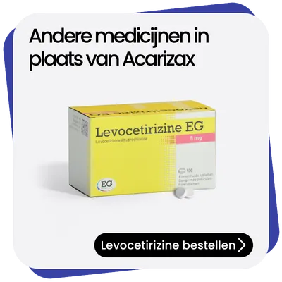 Levocetirizine alternatief Acarizax