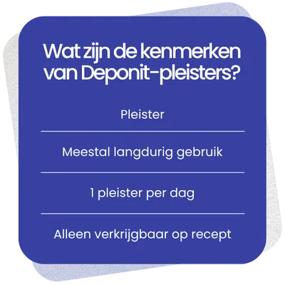 Kenmerken van Deponit-pleisters