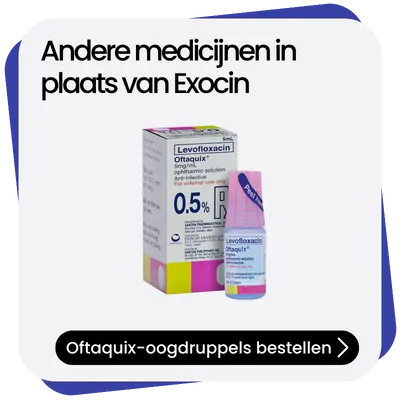Oftaquix-oogdruppels alternatief Exocin