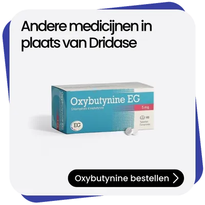 Oxybutynine alternatief Dridase