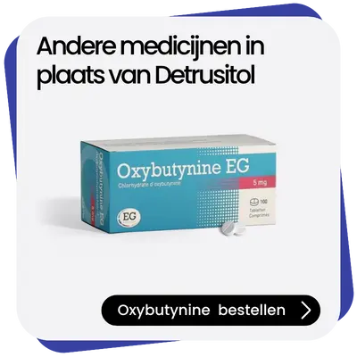 Oxybutynine alternatief Detrusitol