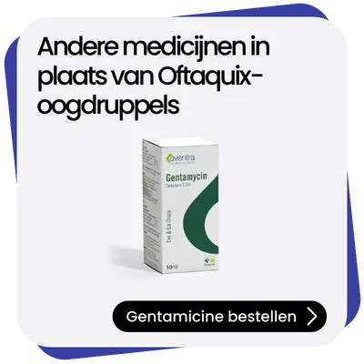 Gentamicine alternatief Oftaquix-oogdruppels