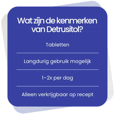 Kenmerken van Detrusitol