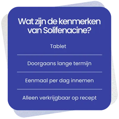 Kenmerken van Solifenacine