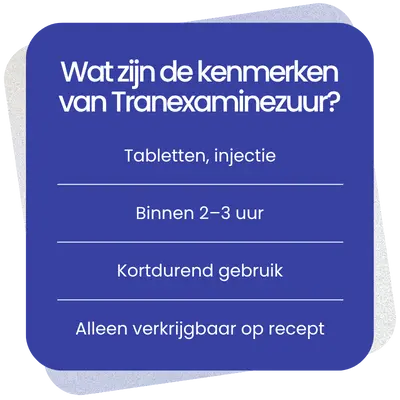 Kenmerken van Tranexaminezuur