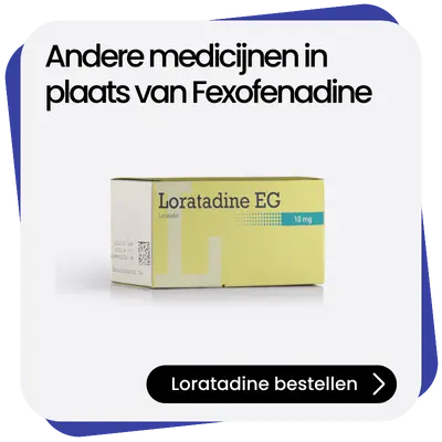 Loratadine alternatief Fexofenadine